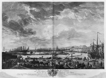 Vecchio porto di Tolone, visto dai magazzini del quartiermastro, serie di 